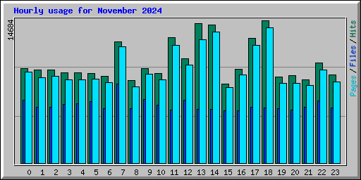 Hourly usage for November 2024